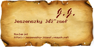 Jeszenszky József névjegykártya